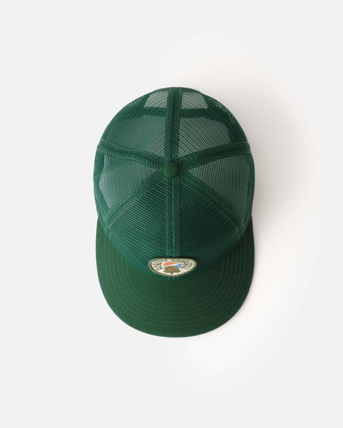 The 6-Panel Trucker Cap in Emerald Mesh
