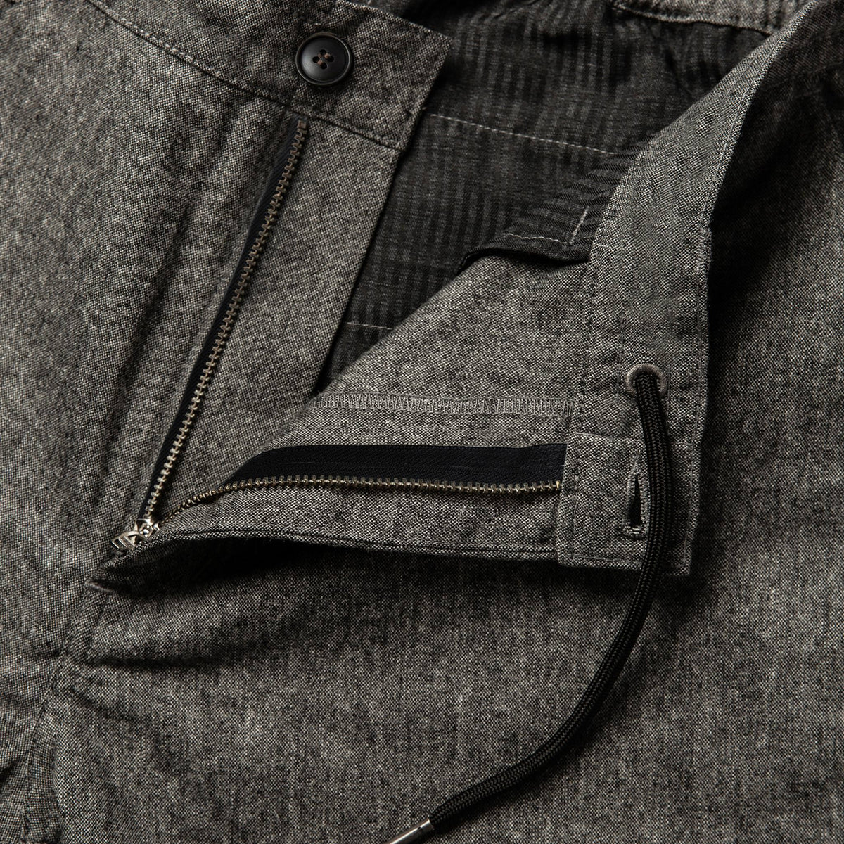 The Carmel Pant in Charcoal Birdseye Wool