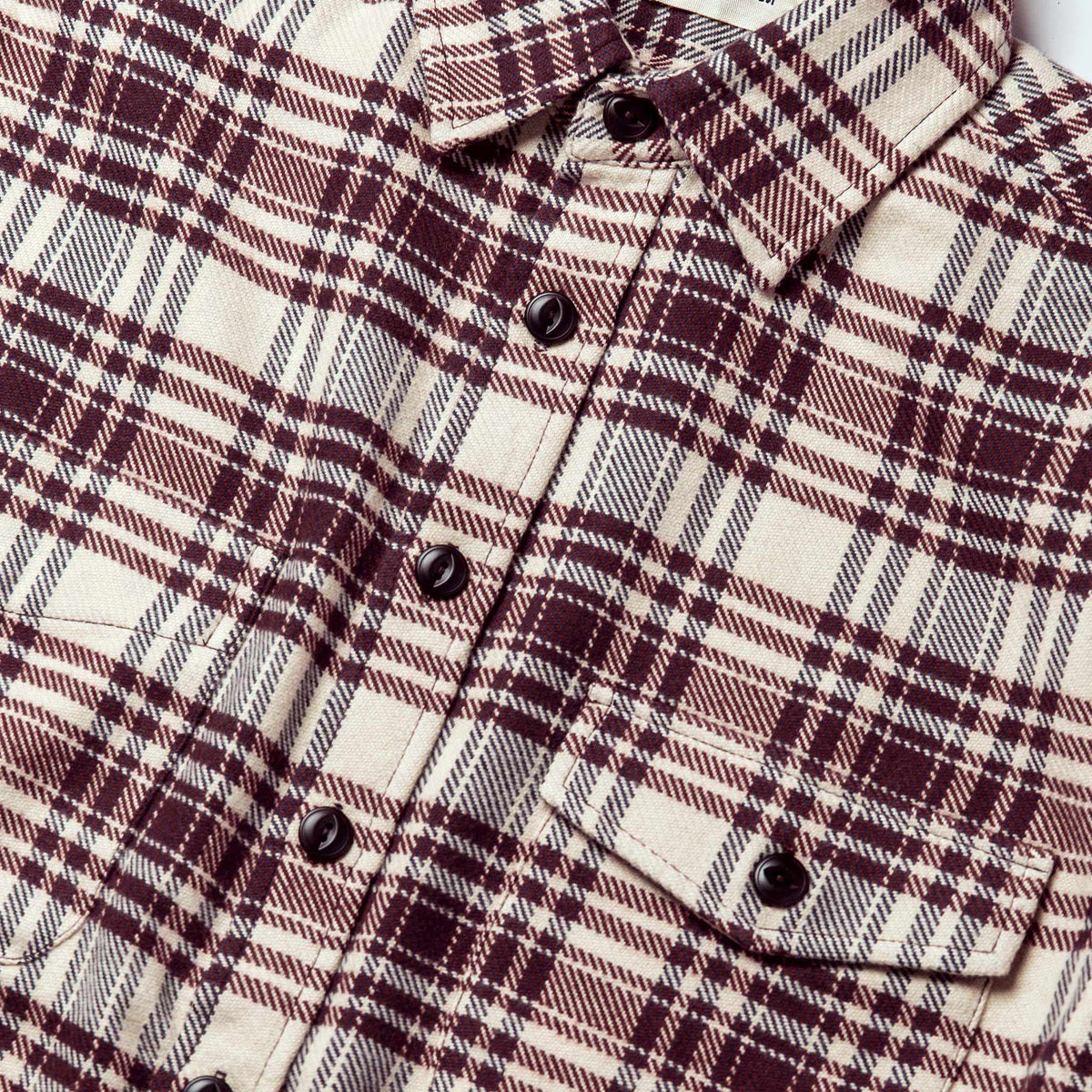 The Crater Shirt in Ivory Plaid