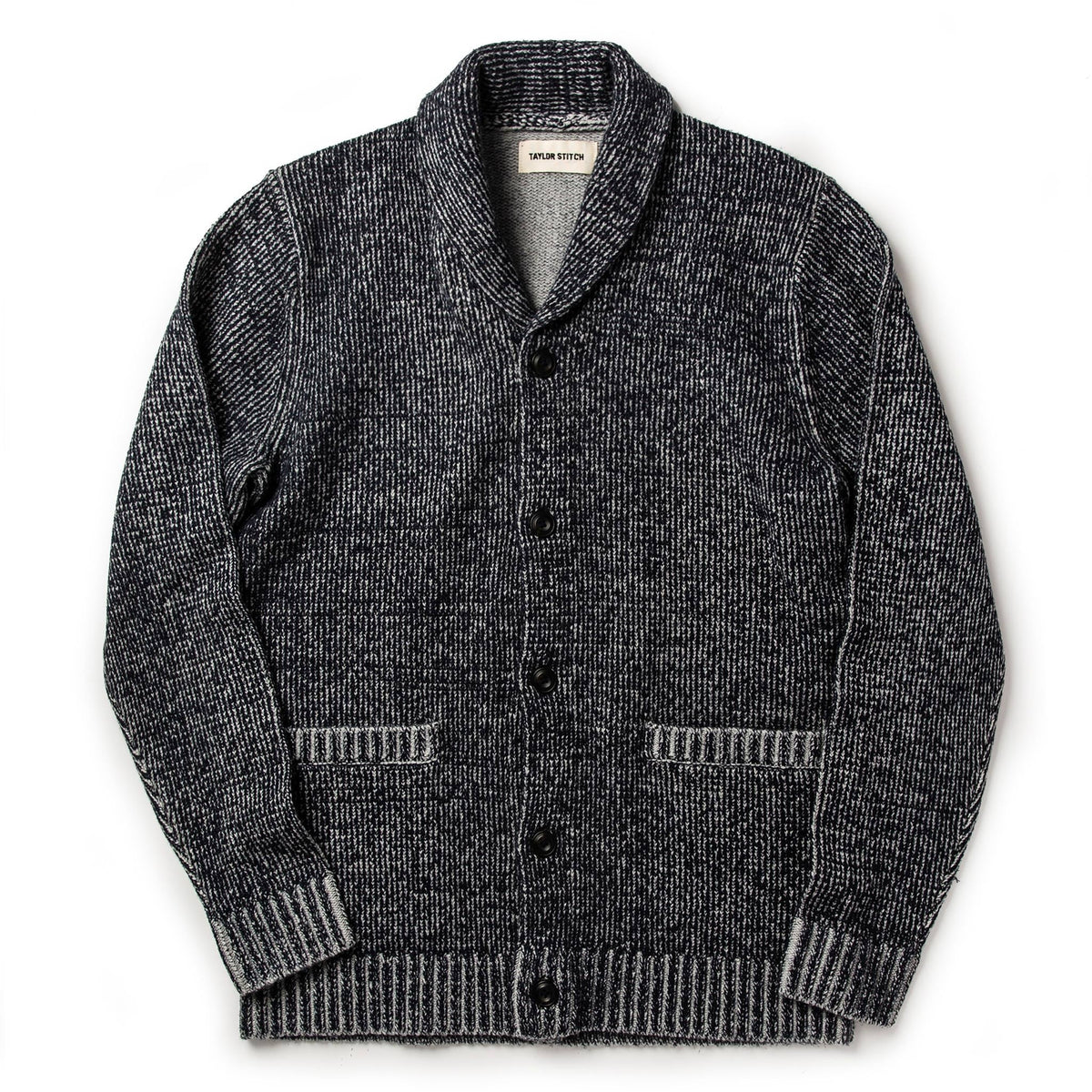 The Crawford Sweater in Marled Navy