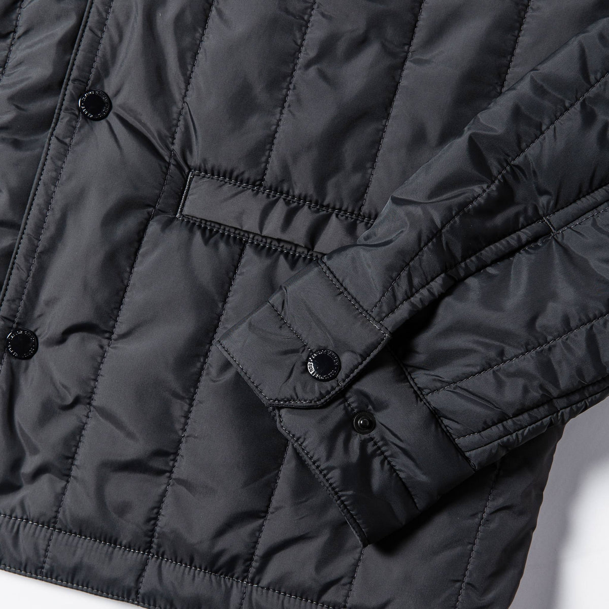 The Decker Jacket in Charcoal Quilt