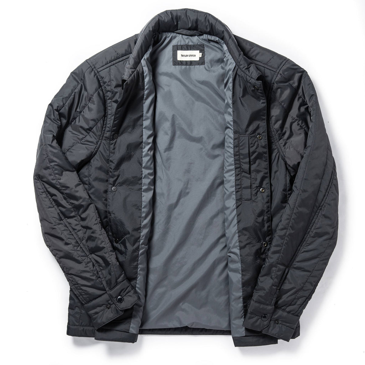 The Decker Jacket in Charcoal Quilt
