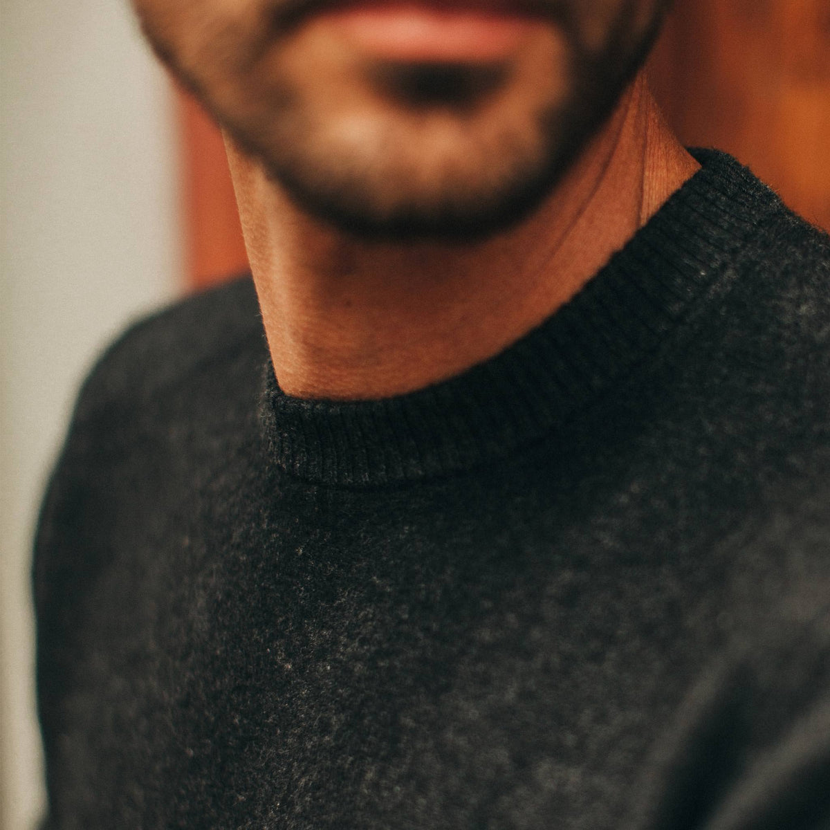 The Double Knit Sweater in Charcoal