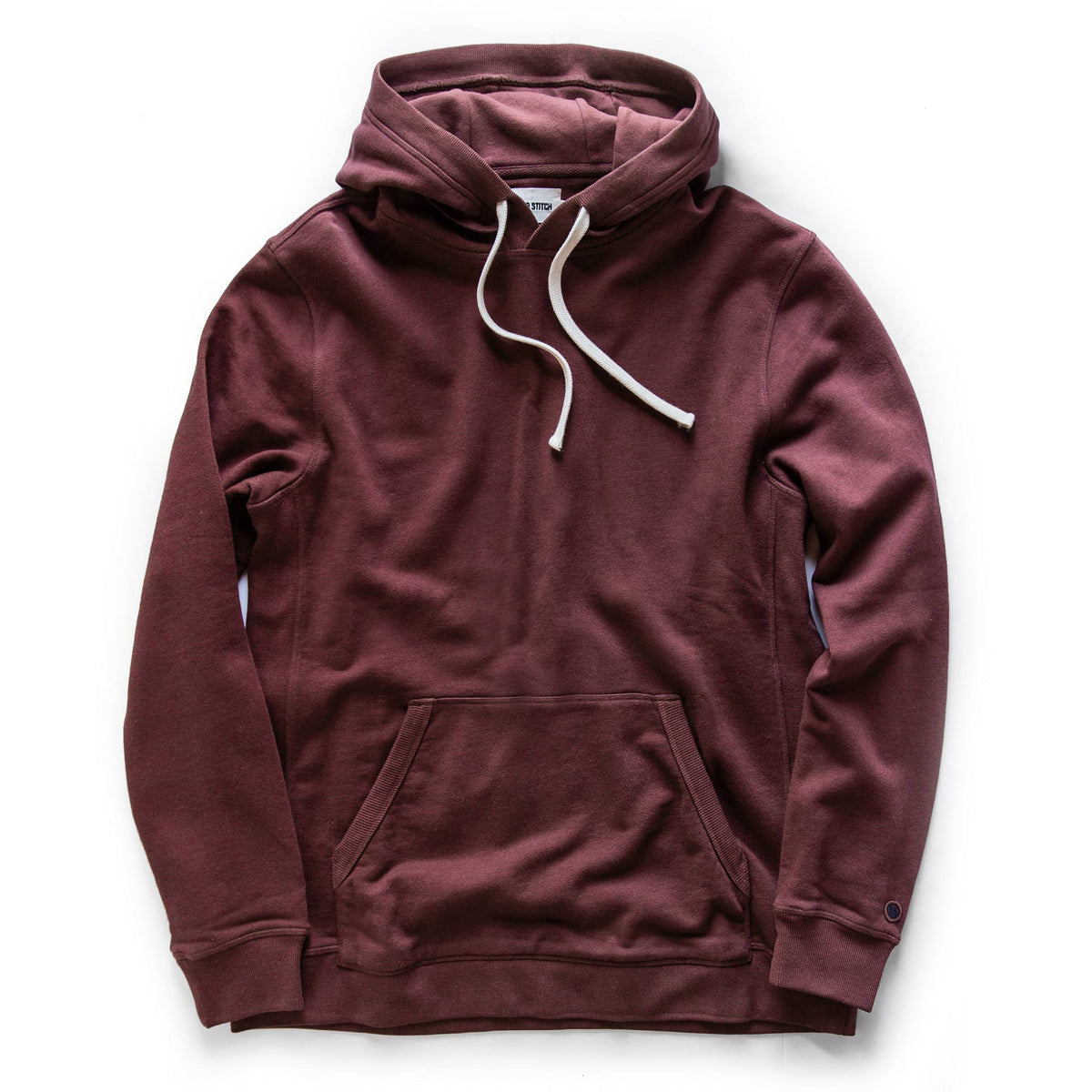 The Fillmore Hoodie in Burgundy Terry