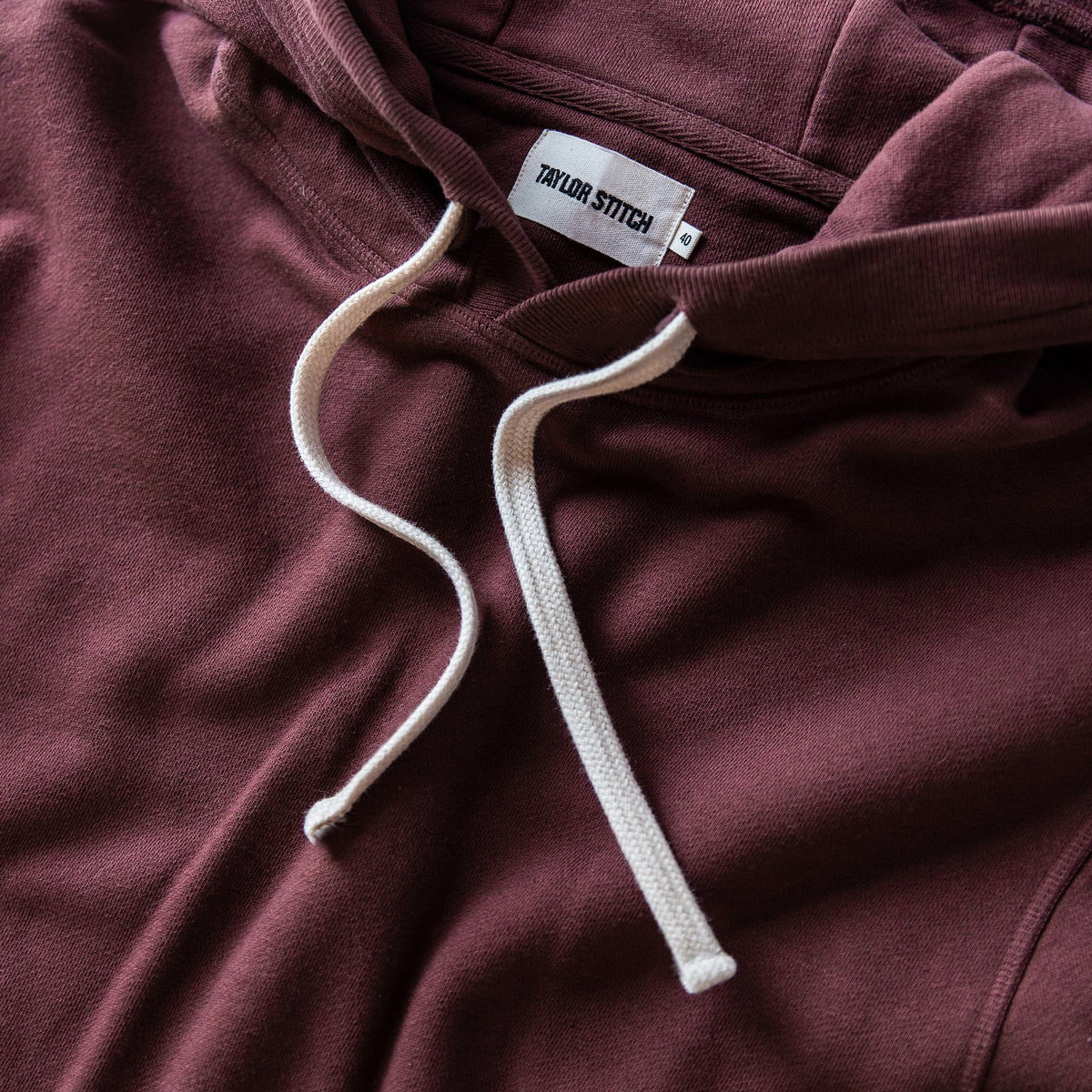The Fillmore Hoodie in Burgundy Terry