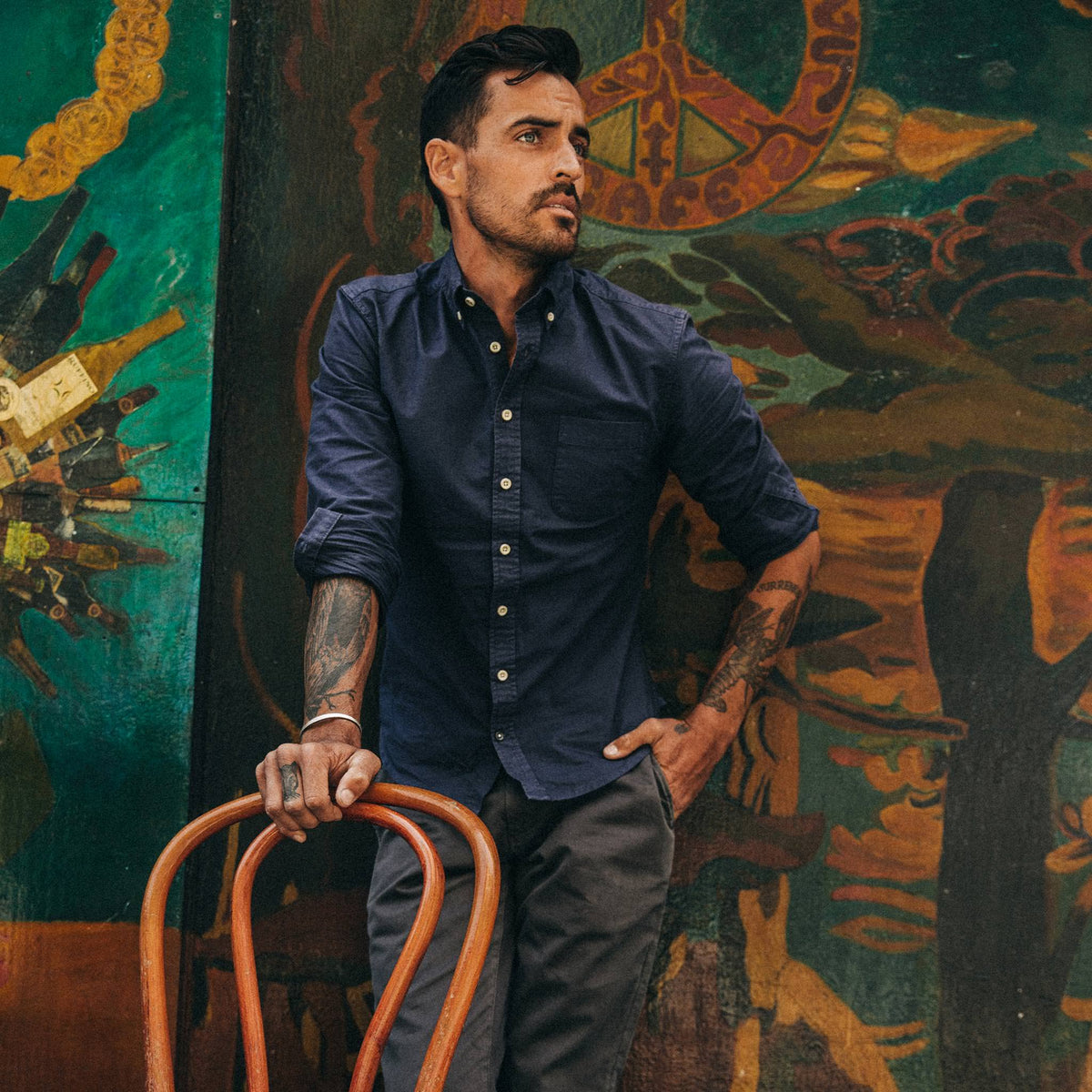 The Jack in Navy Oxford