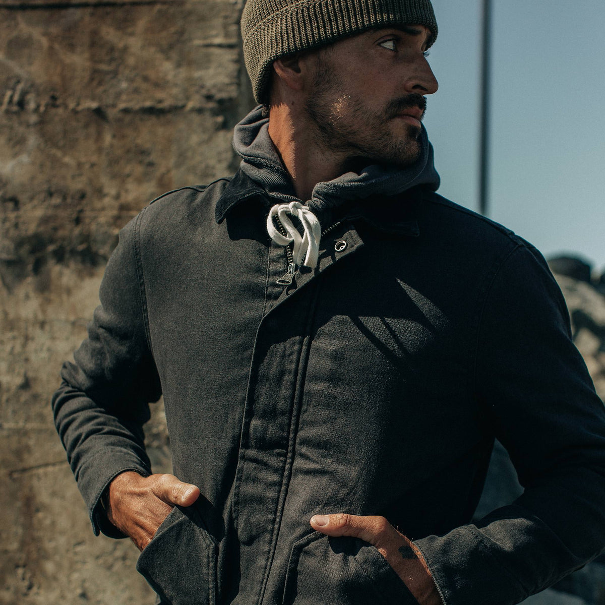The Workhorse Jacket in Coal Boss Duck