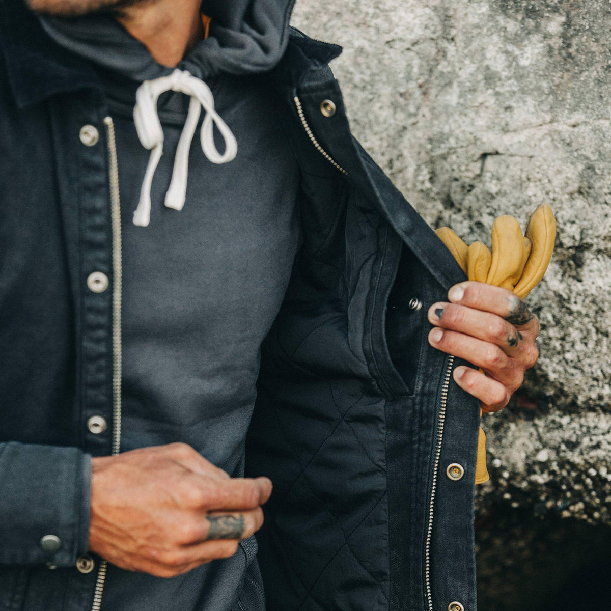 The Workhorse Jacket in Coal Boss Duck