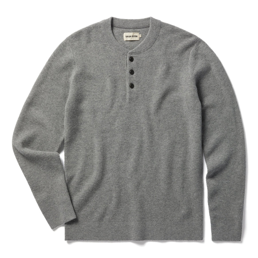 The Hudson Sweater in Heather Grey