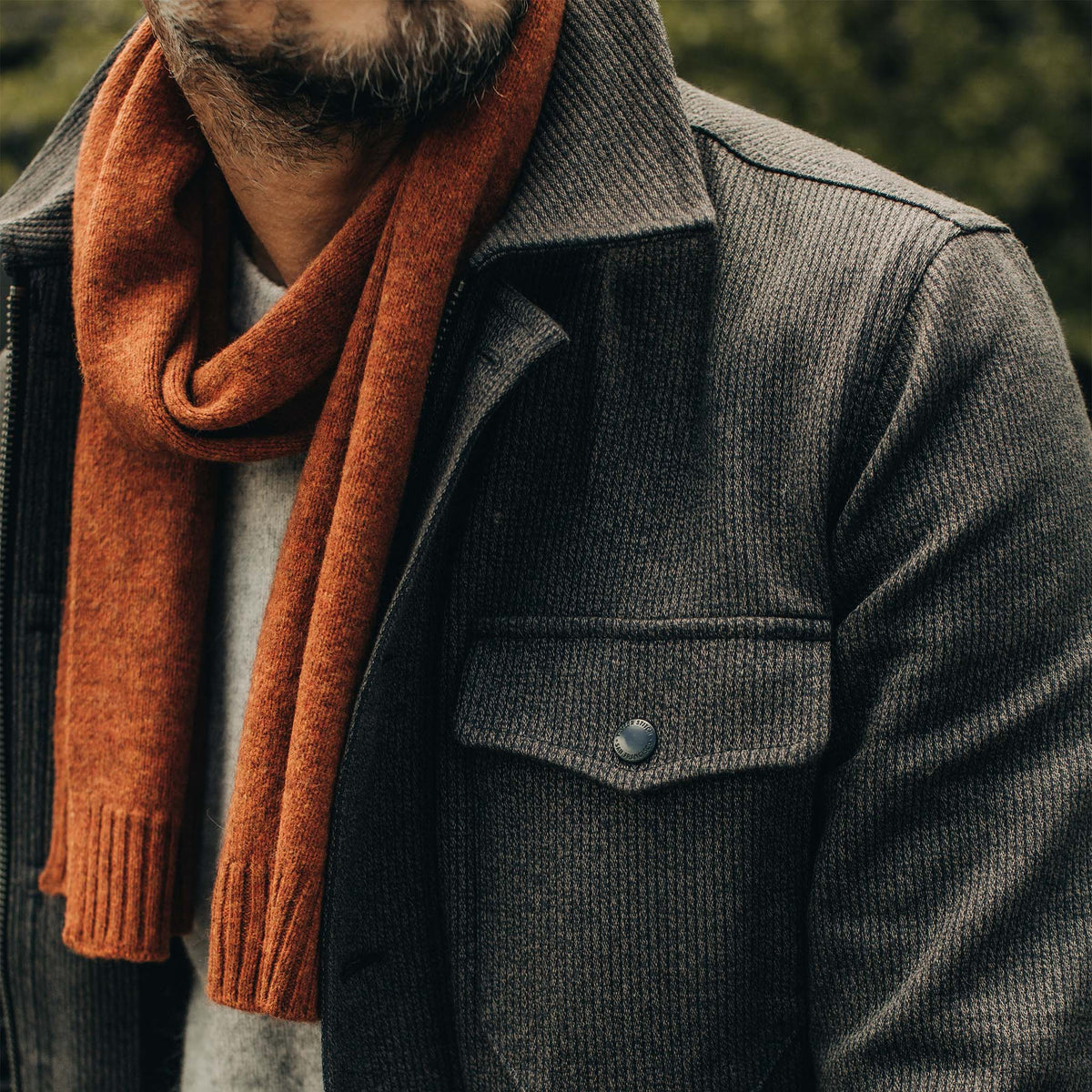 The Lodge Scarf in Rust