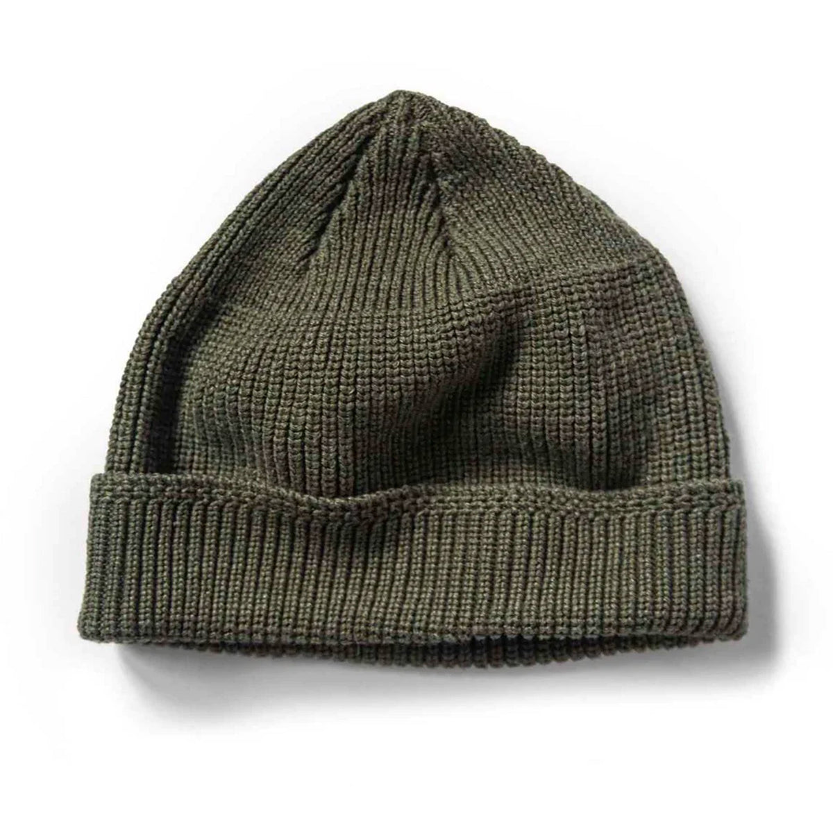 The Rib Beanie in Heather Forest