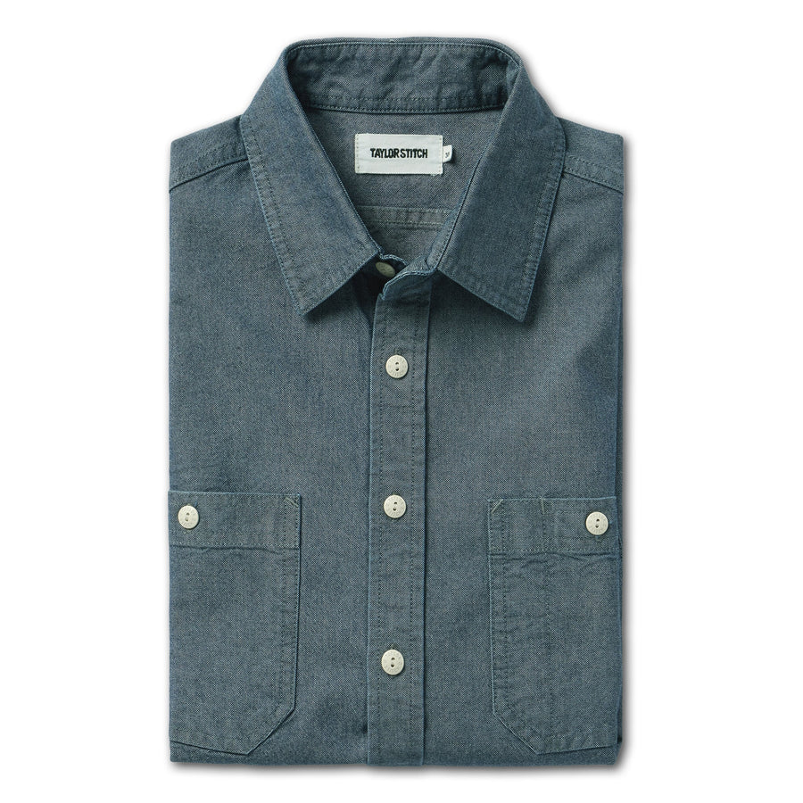 The Utility Shirt in Rinsed Selvage Chambray