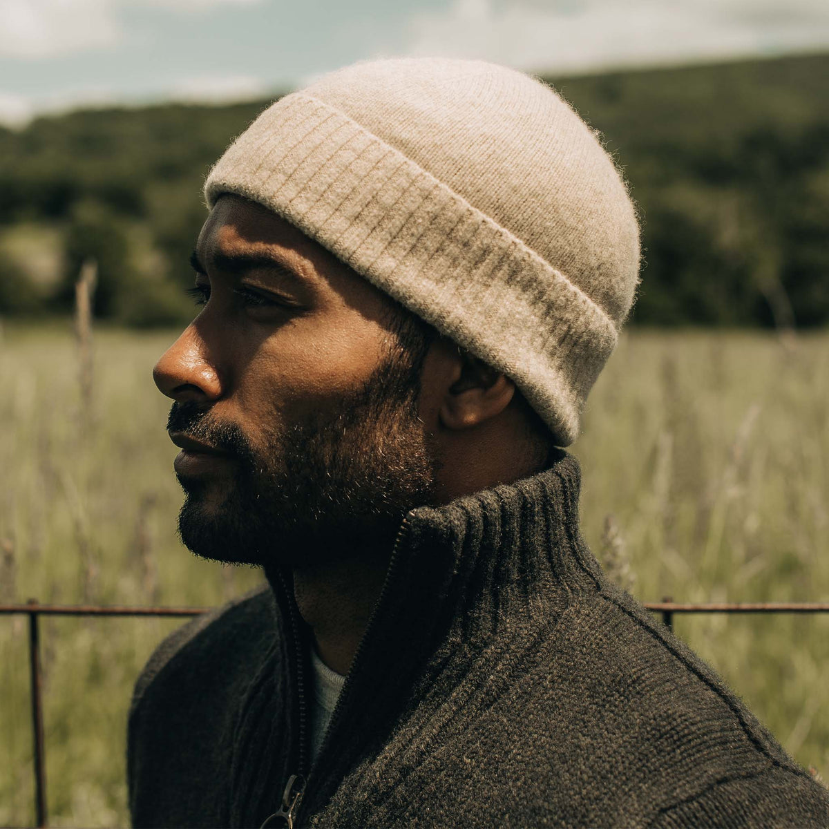 The Lodge Beanie in Camel
