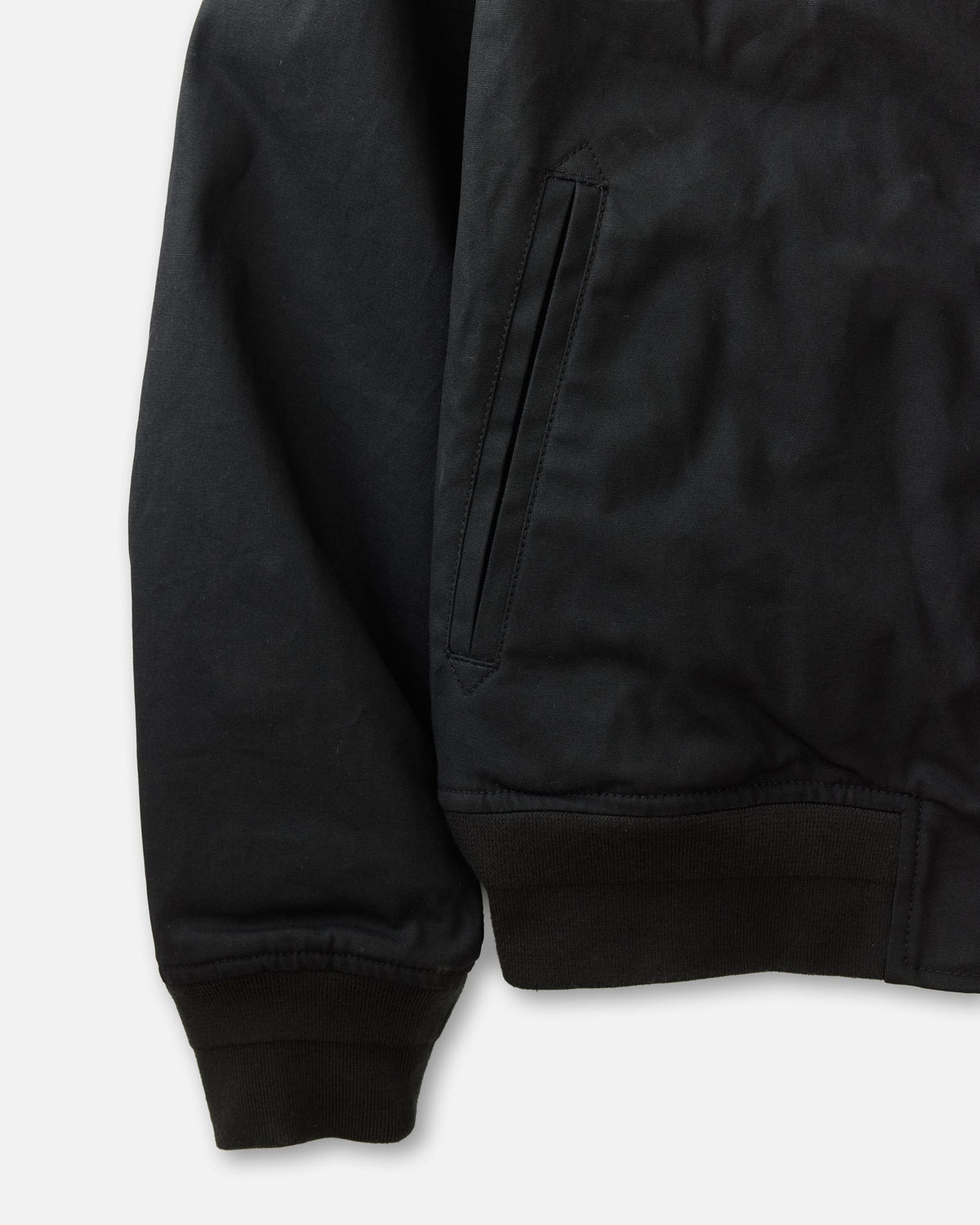 The Insulated Bomber Jacket in Coal Dry Wax