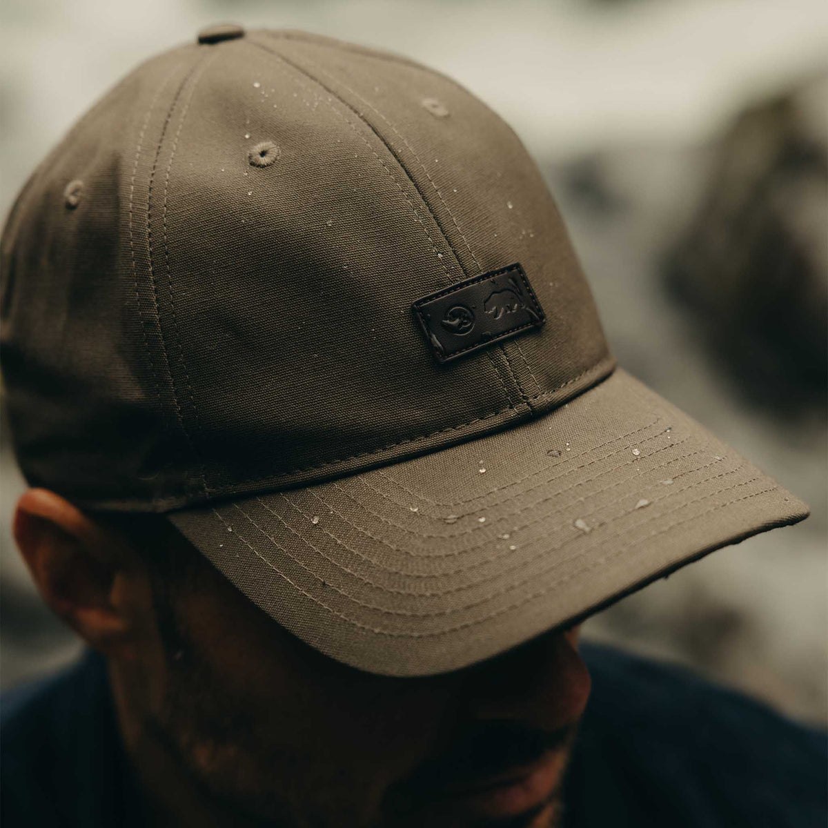 The Pathfinder Cap in Fatigue Olive Dry Wax