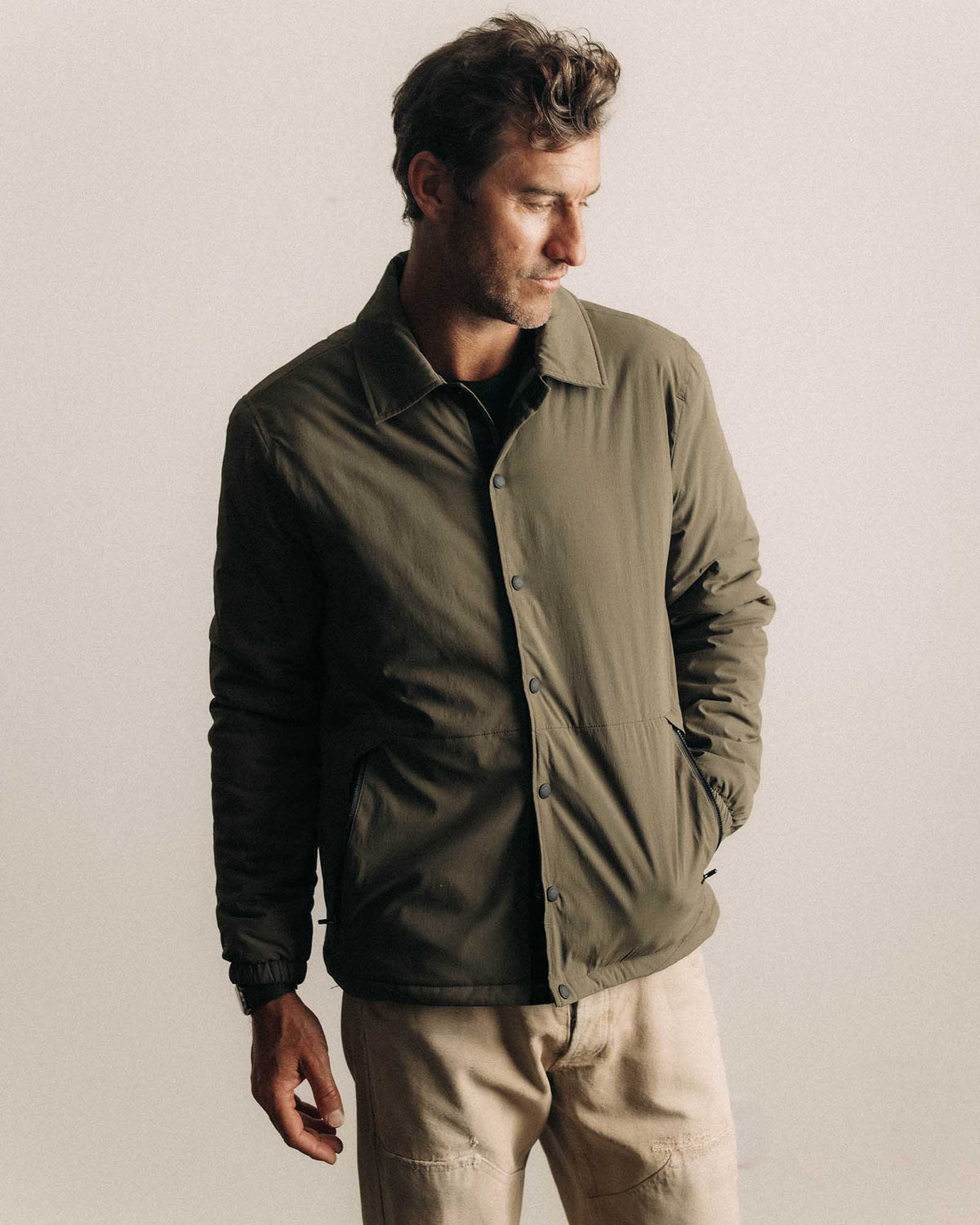 The Ridgeline Overshirt in Fatigue Olive