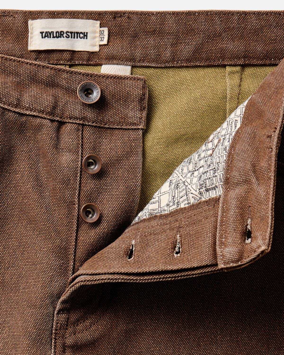 The Camp Pant in Aged Penny Chipped Canvas