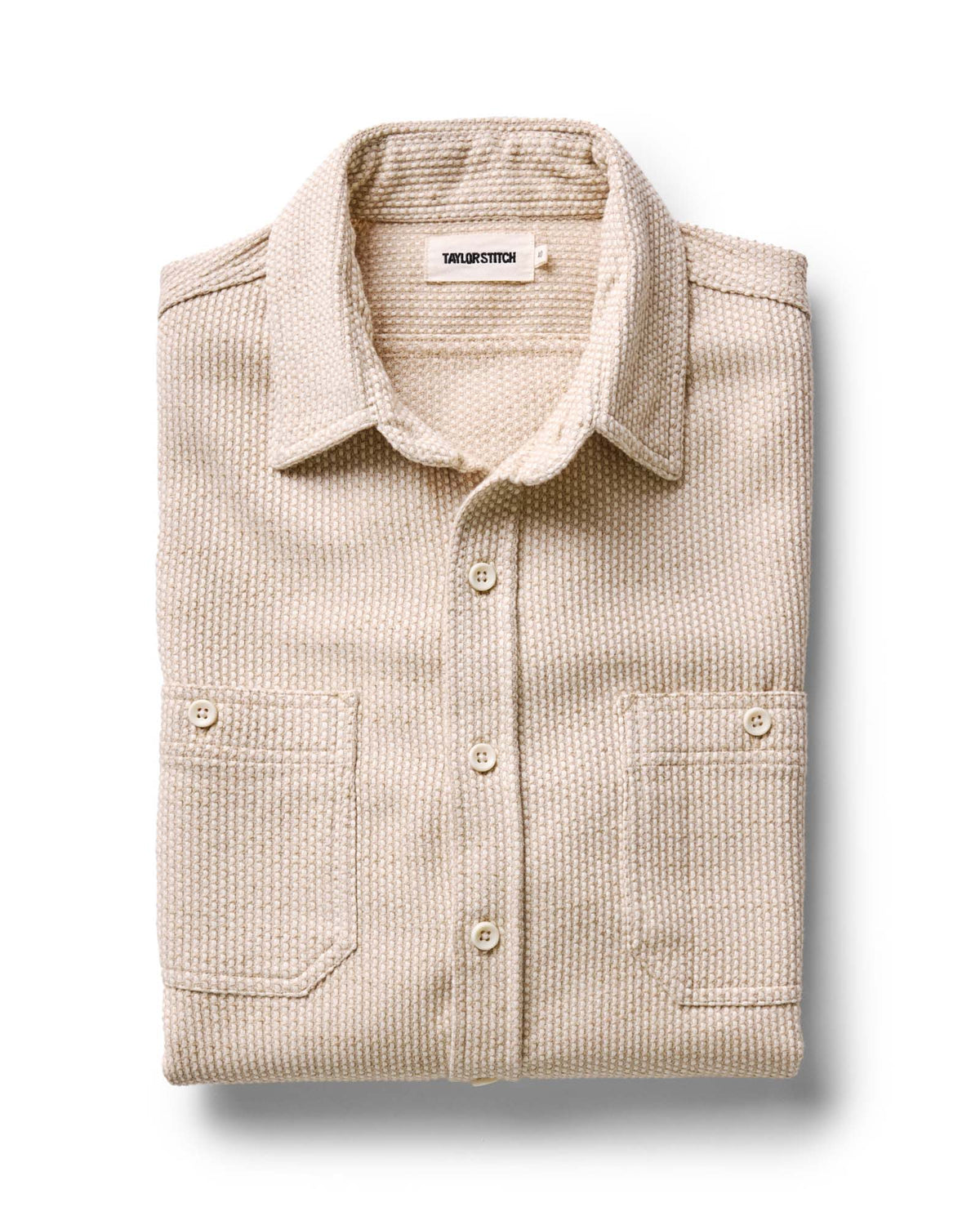 The Utility Shirt in Natural Sashiko