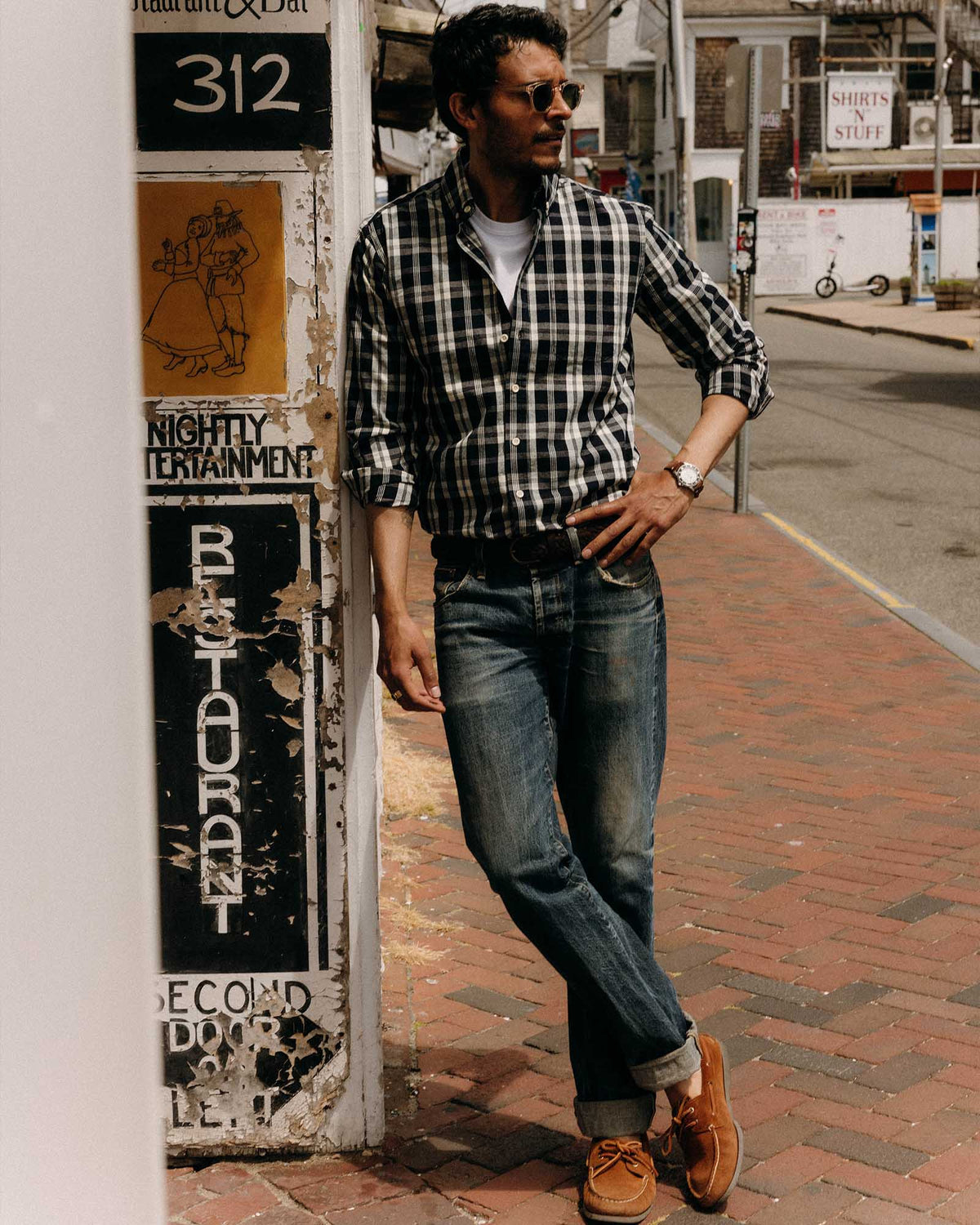 The Jack in Rinsed Indigo Plaid Oxford