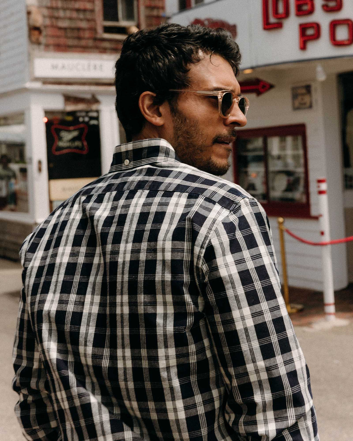 The Jack in Rinsed Indigo Plaid Oxford