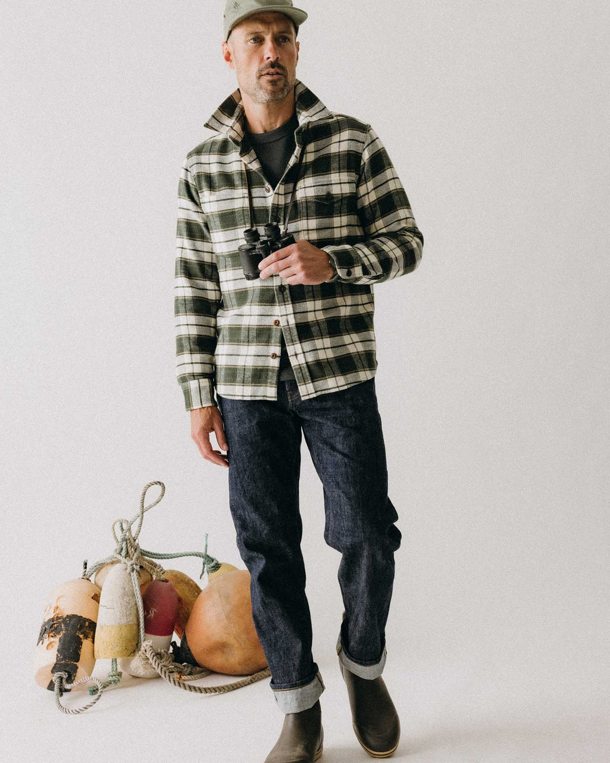 The Crater Shirt in Forest Plaid