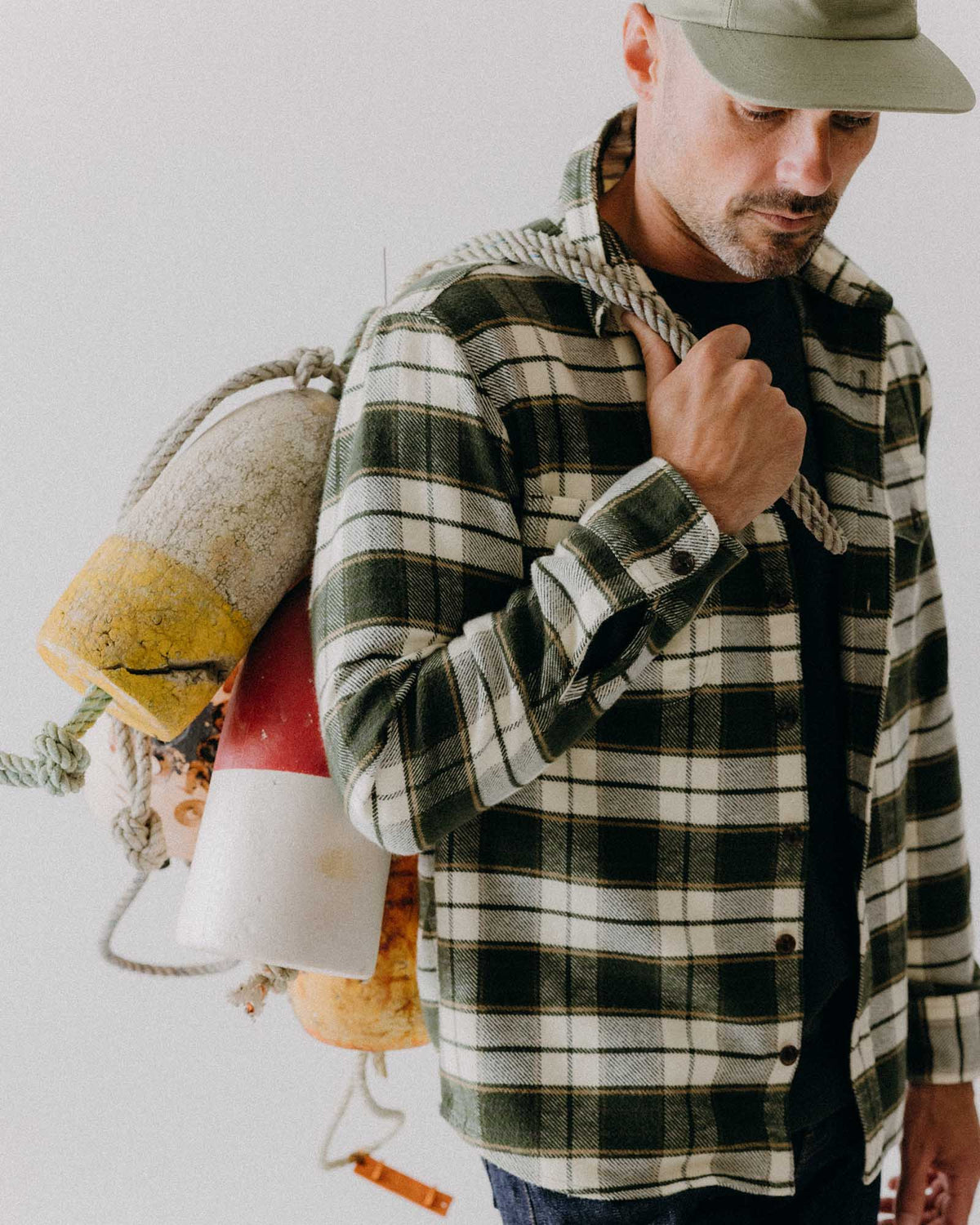 The Crater Shirt in Forest Plaid