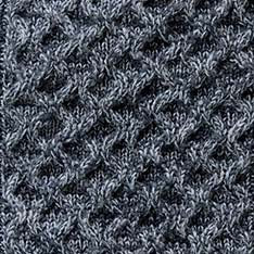 The Orr Sweater in Marled Marine Merino