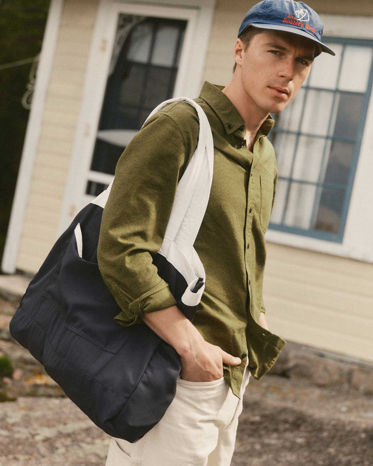 The Deck Tote in Navy Twill