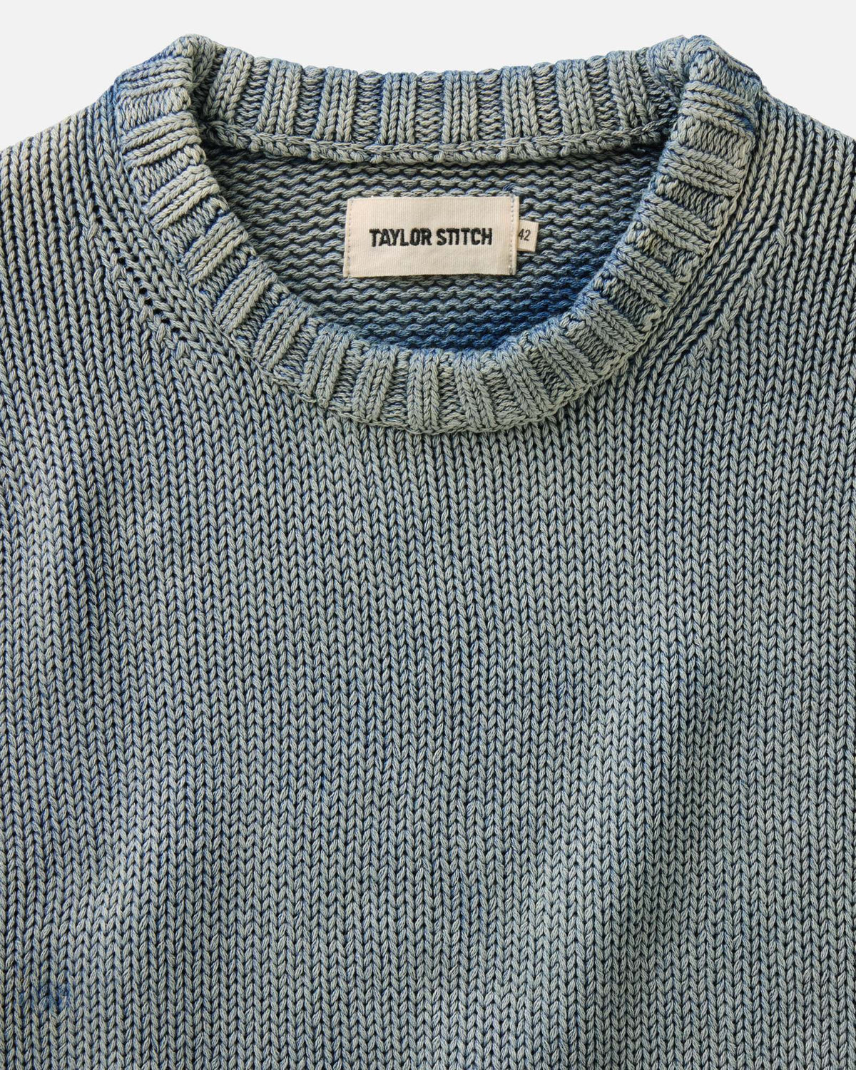 The Dory Crew Sweater in Washed Indigo