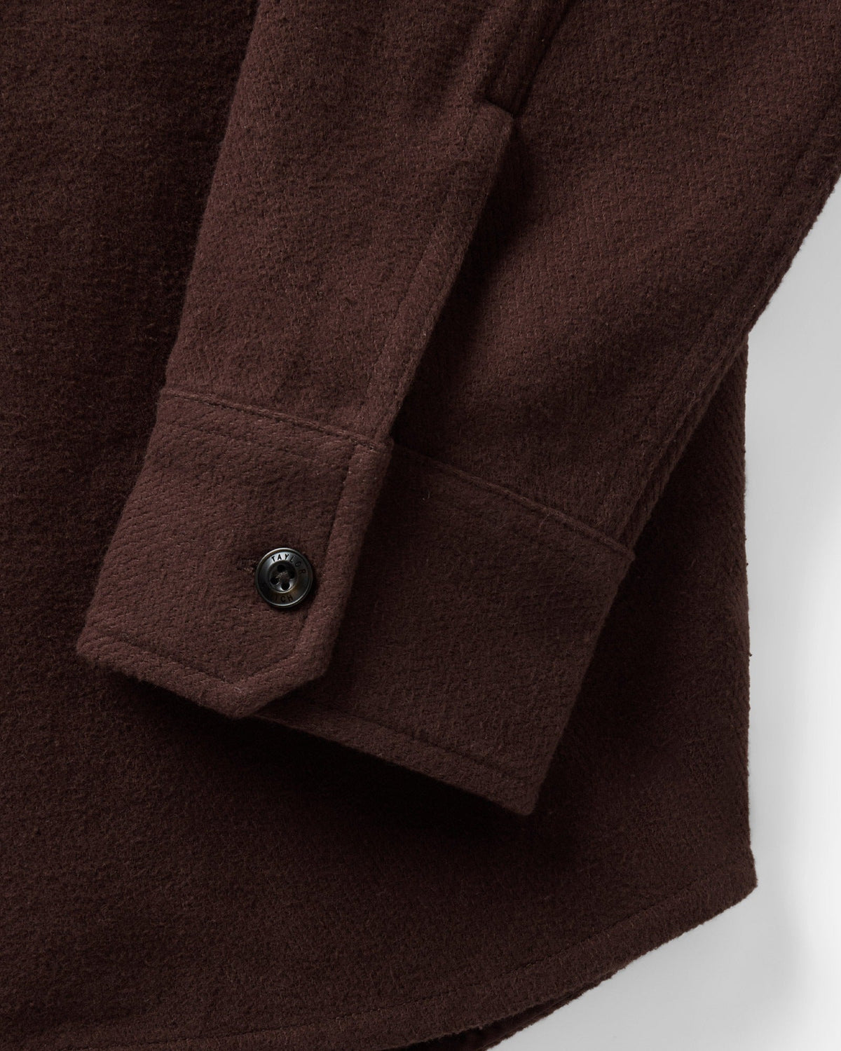 The Maritime Shirt Jacket in Burgundy Moleskin Twill