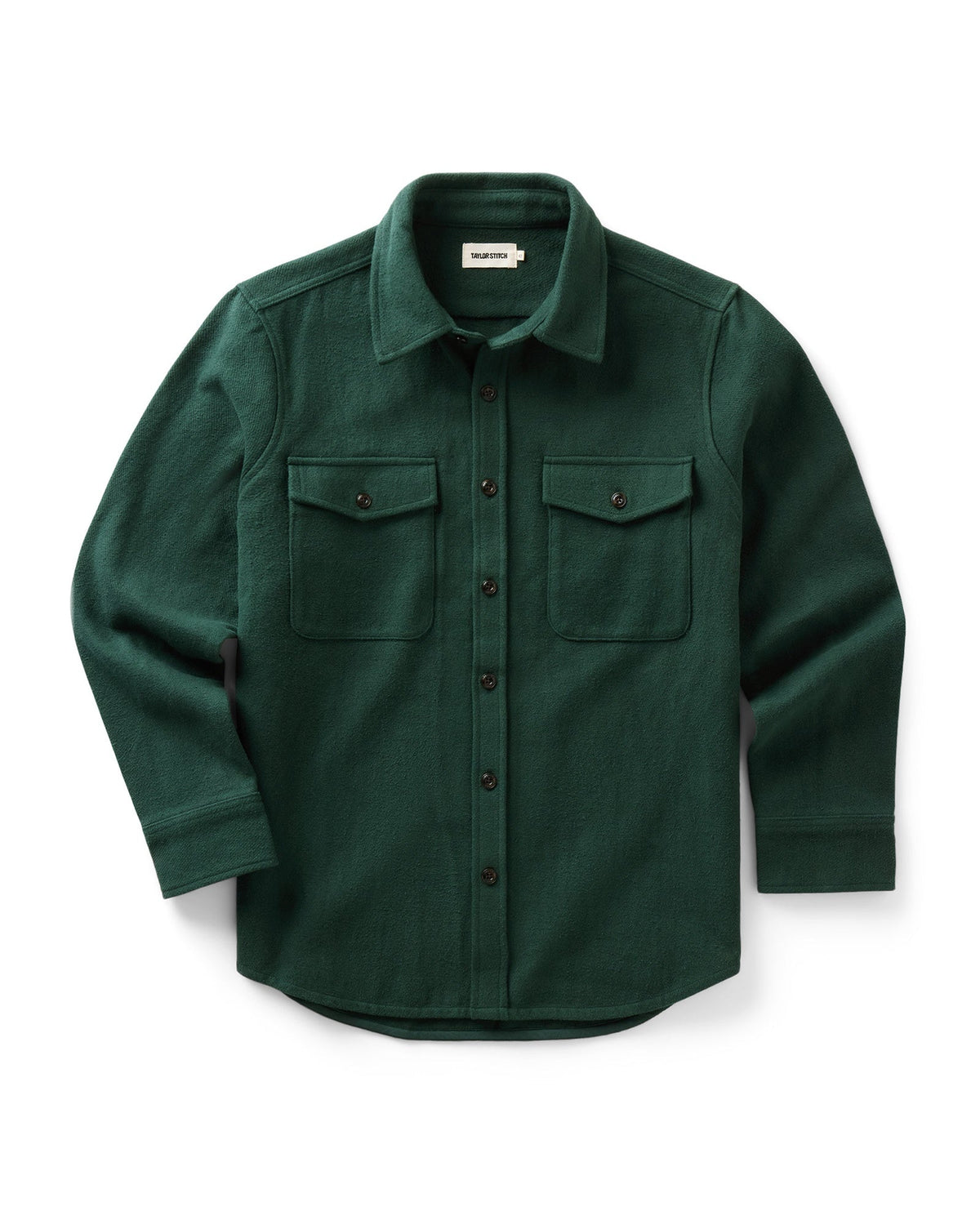 The Maritime Shirt Jacket in Dark Forest Moleskin Twill