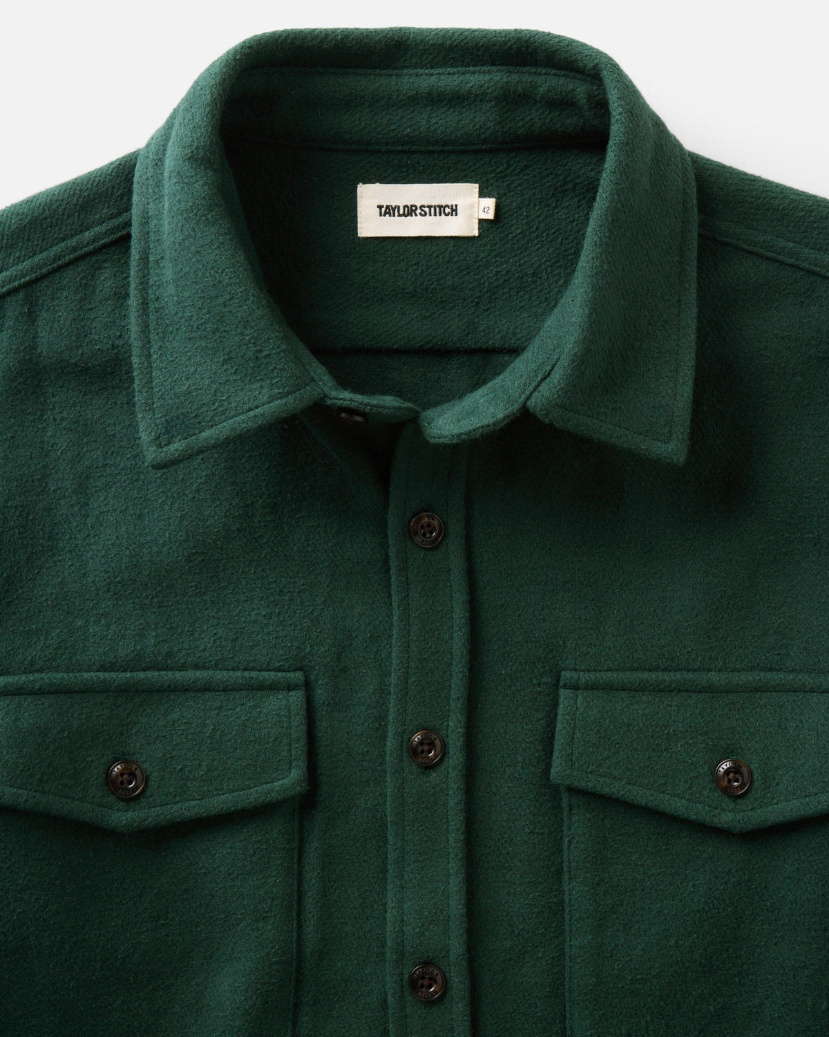 The Maritime Shirt Jacket in Dark Forest Moleskin Twill