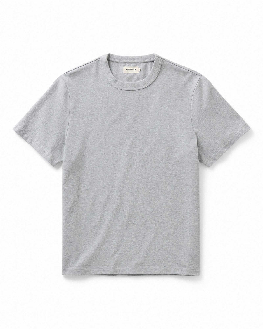 The Organic Cotton Shop Tee in Heather Grey