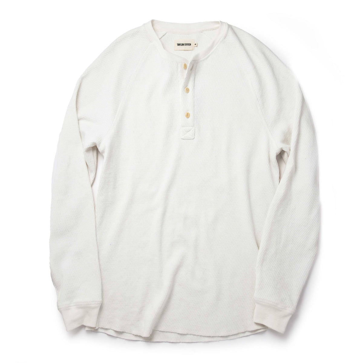 The Heavy Bag Waffle Henley in Natural
