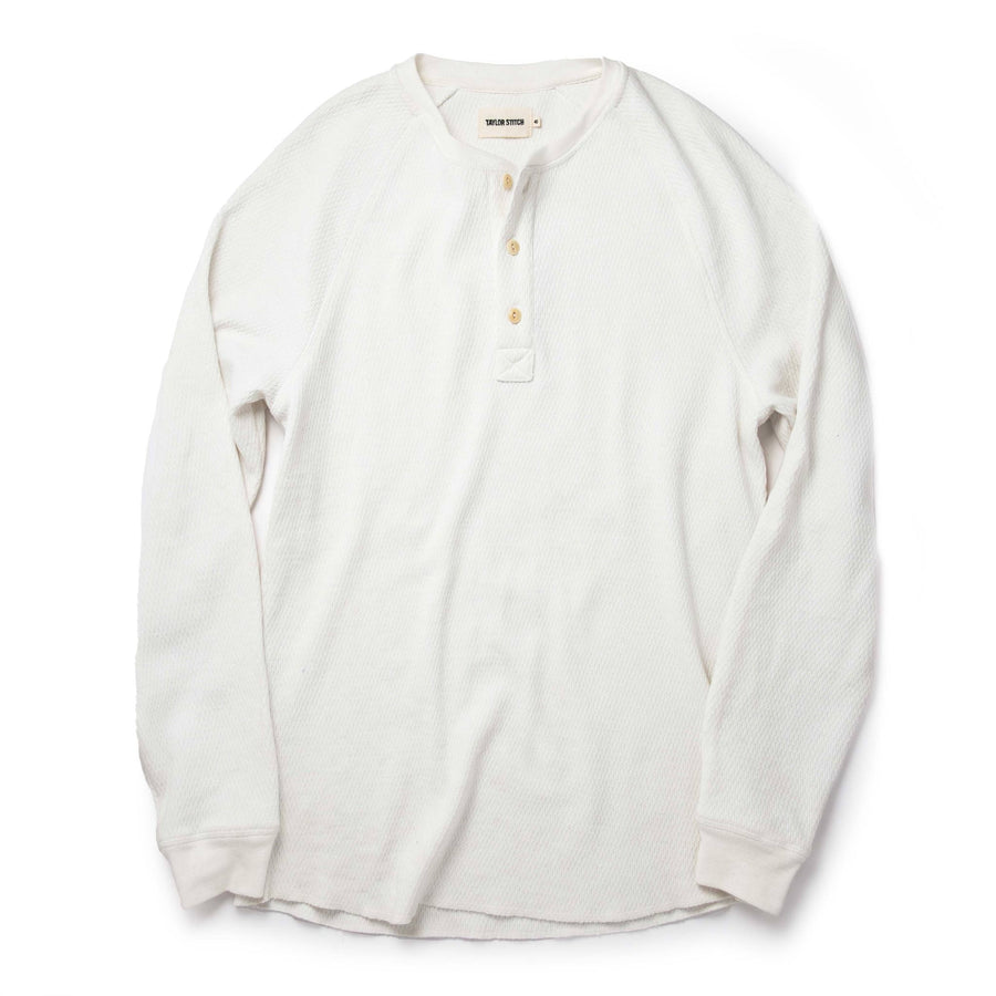 The Heavy Bag Waffle Henley in Natural