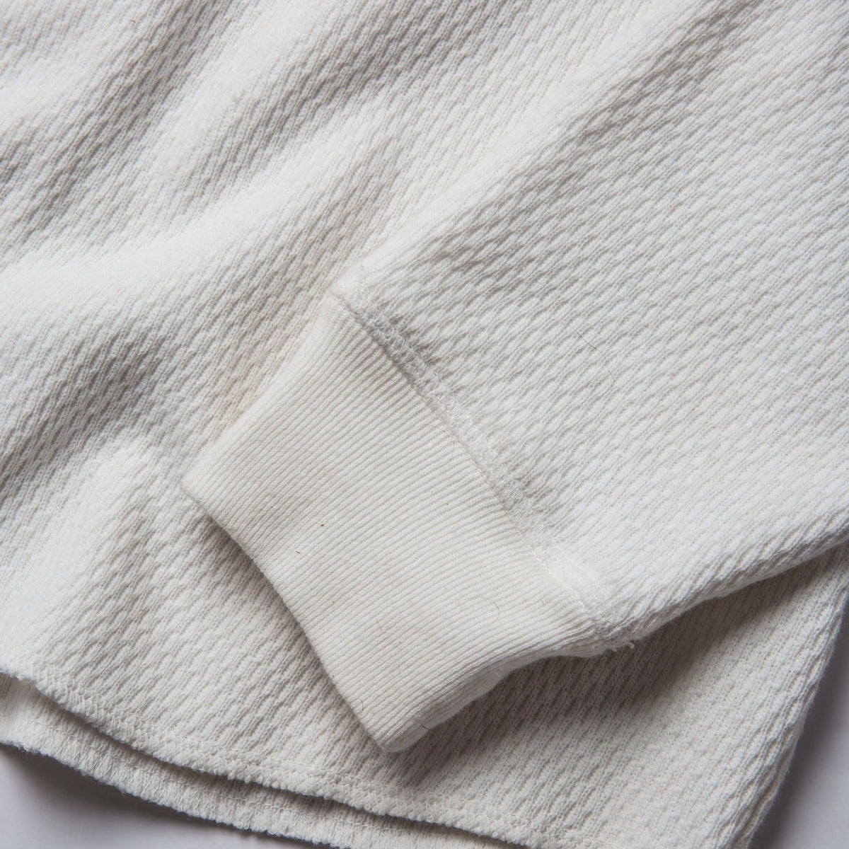 The Heavy Bag Waffle Henley in Natural