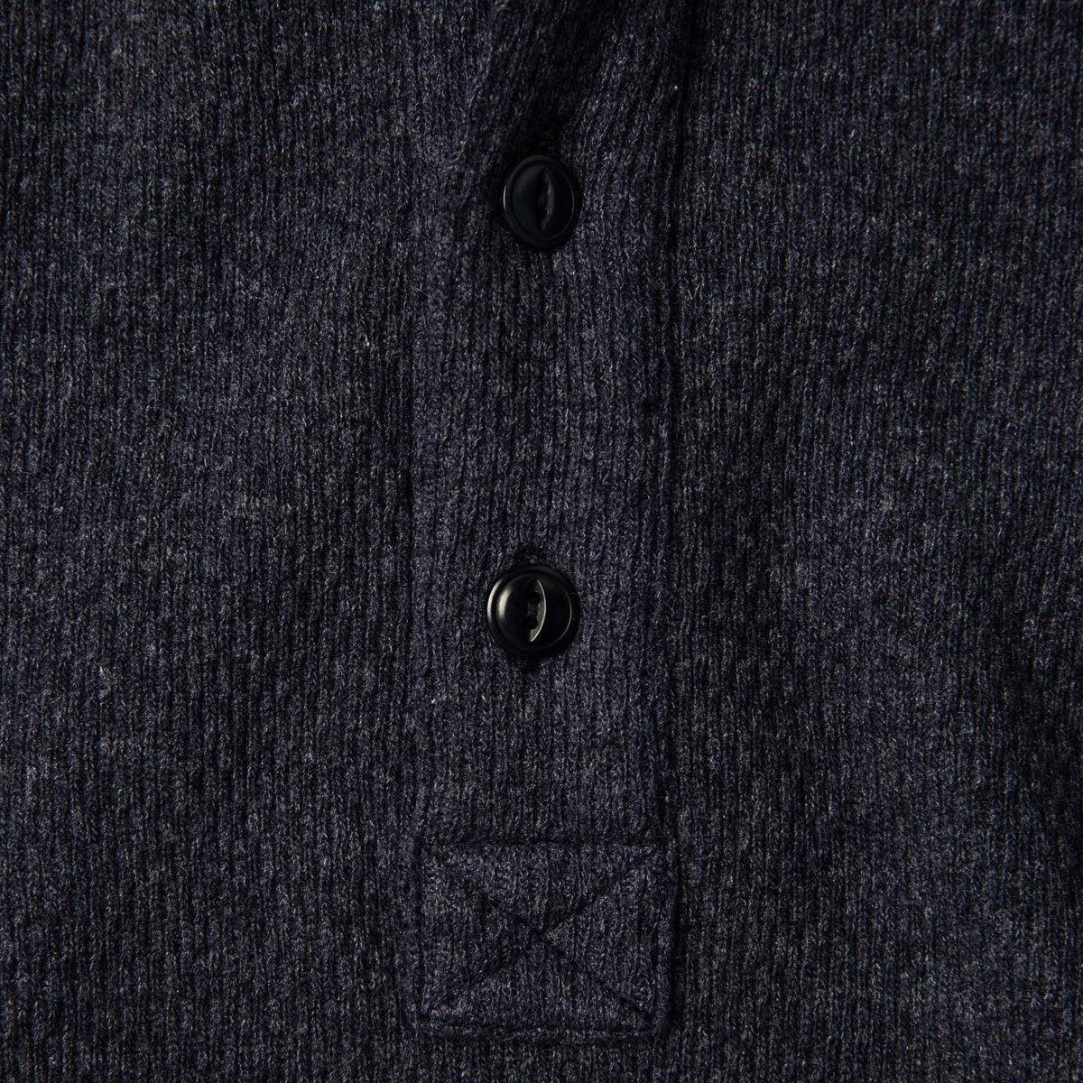 The Heavy Bag Waffle Henley in Navy