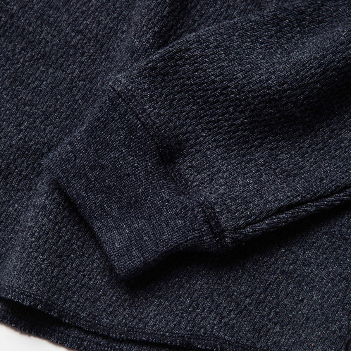 The Heavy Bag Waffle Henley in Navy