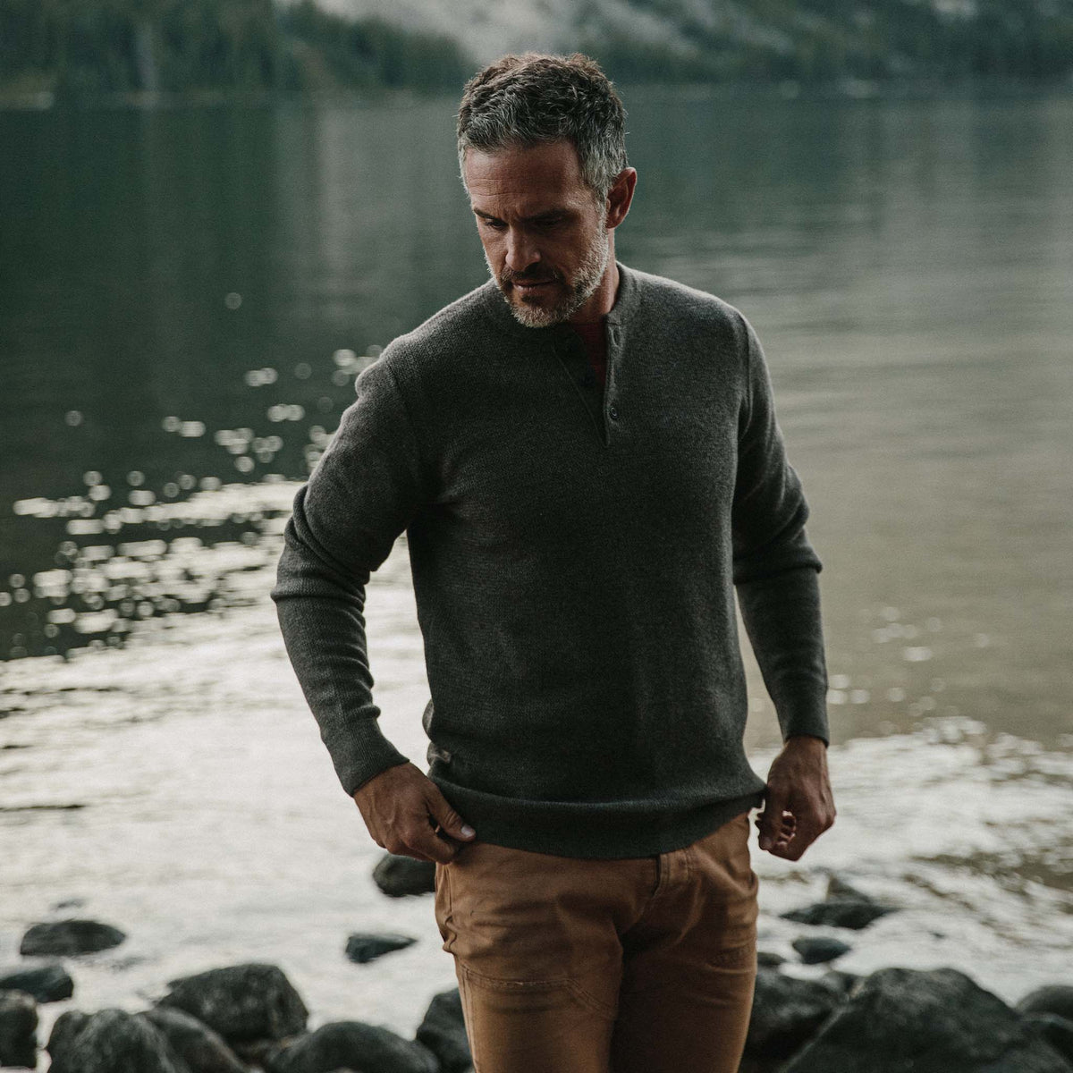 The Hudson Sweater in Walnut