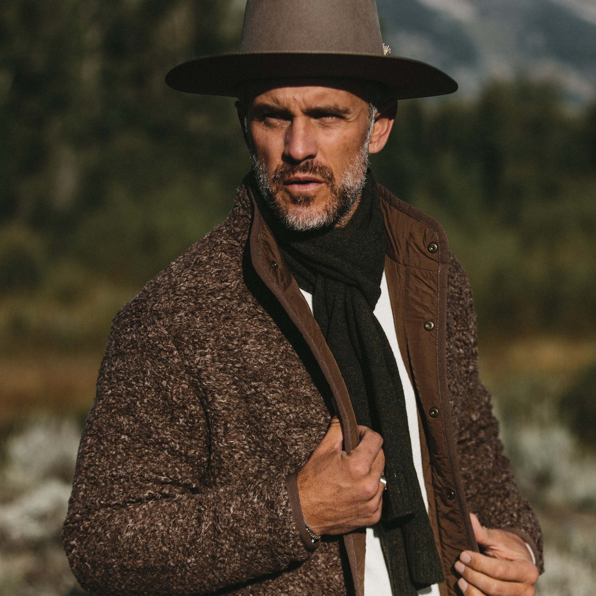 The Lodge Scarf in Heather Forest