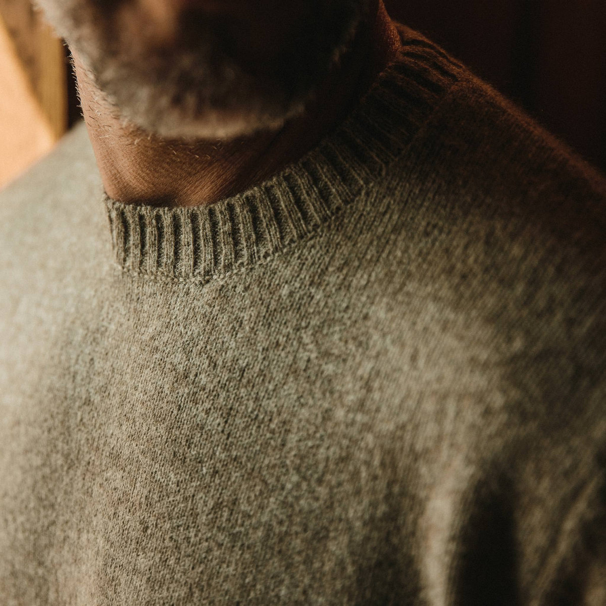 The Lodge Sweater in Heather Oat