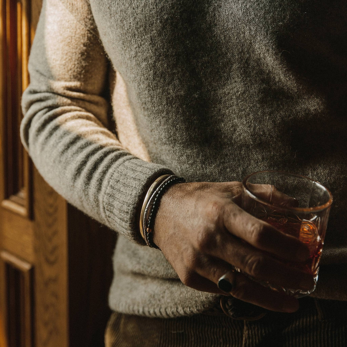 The Lodge Sweater in Heather Oat