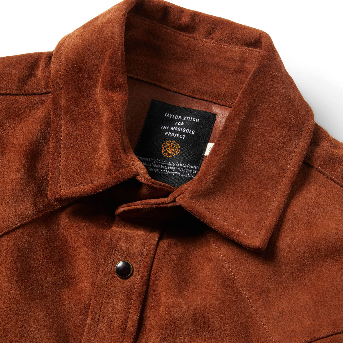 The Western Shirt in Espresso Suede