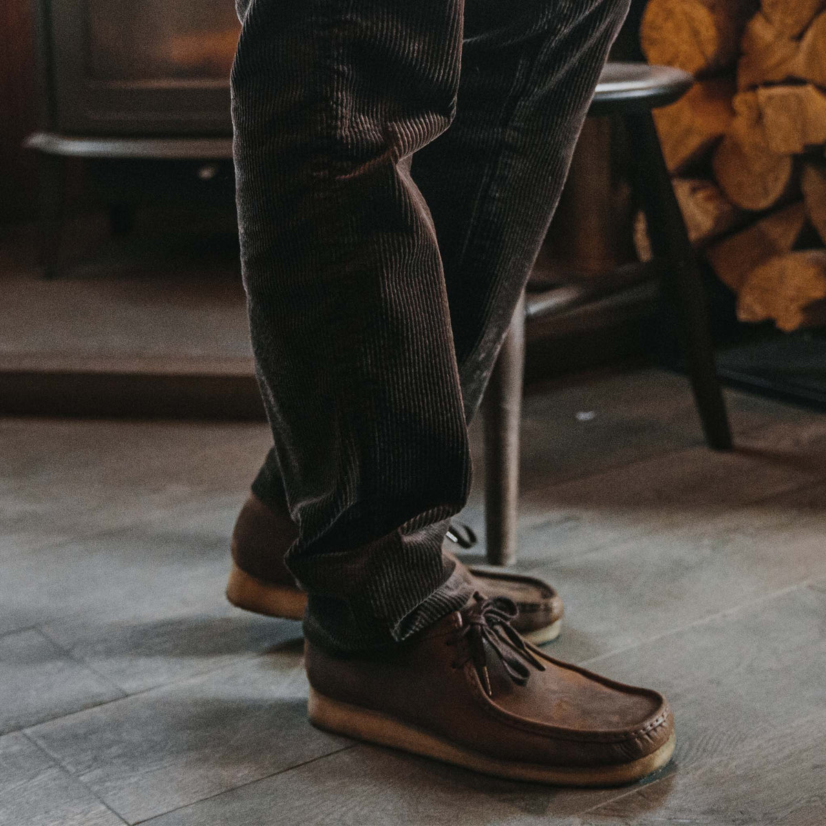 The Slim Foundation Pant in Espresso Cord