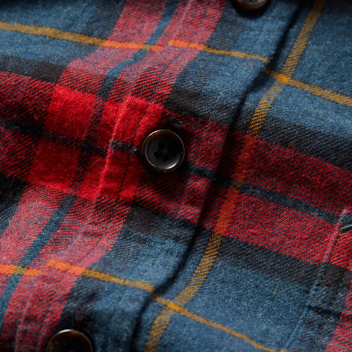 The Utility Shirt in Brushed Red Plaid