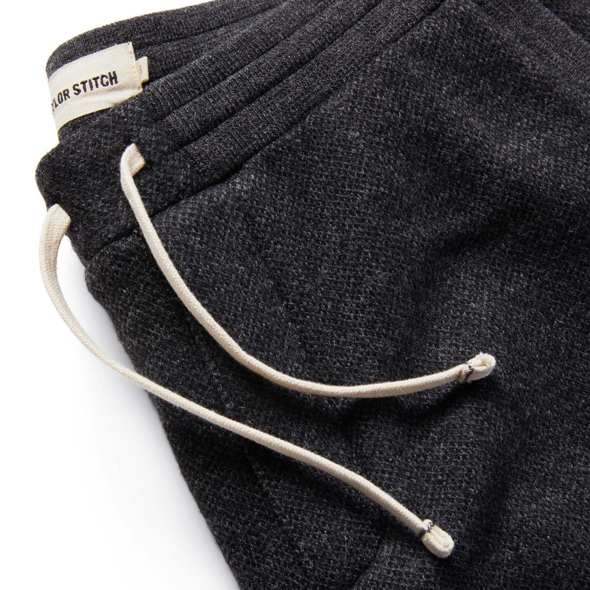 The Weekend Pant in Charcoal Herringbone Wool