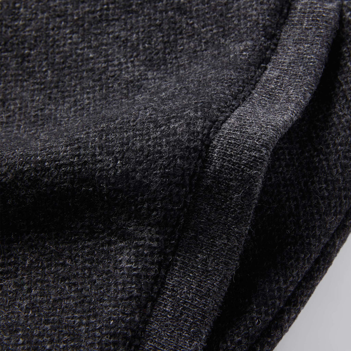 The Weekend Pant in Charcoal Herringbone Wool