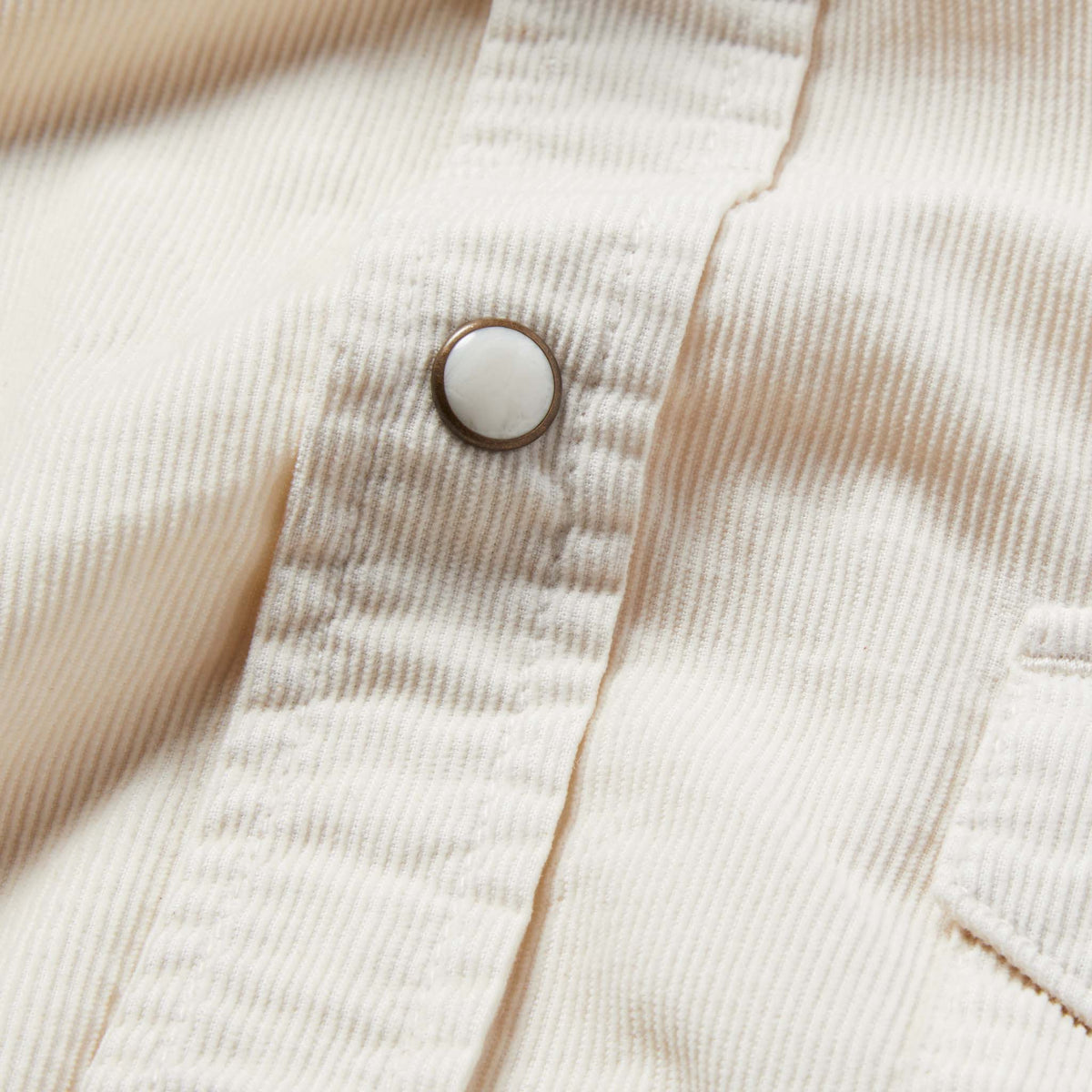 The Western Shirt in Natural Pincord