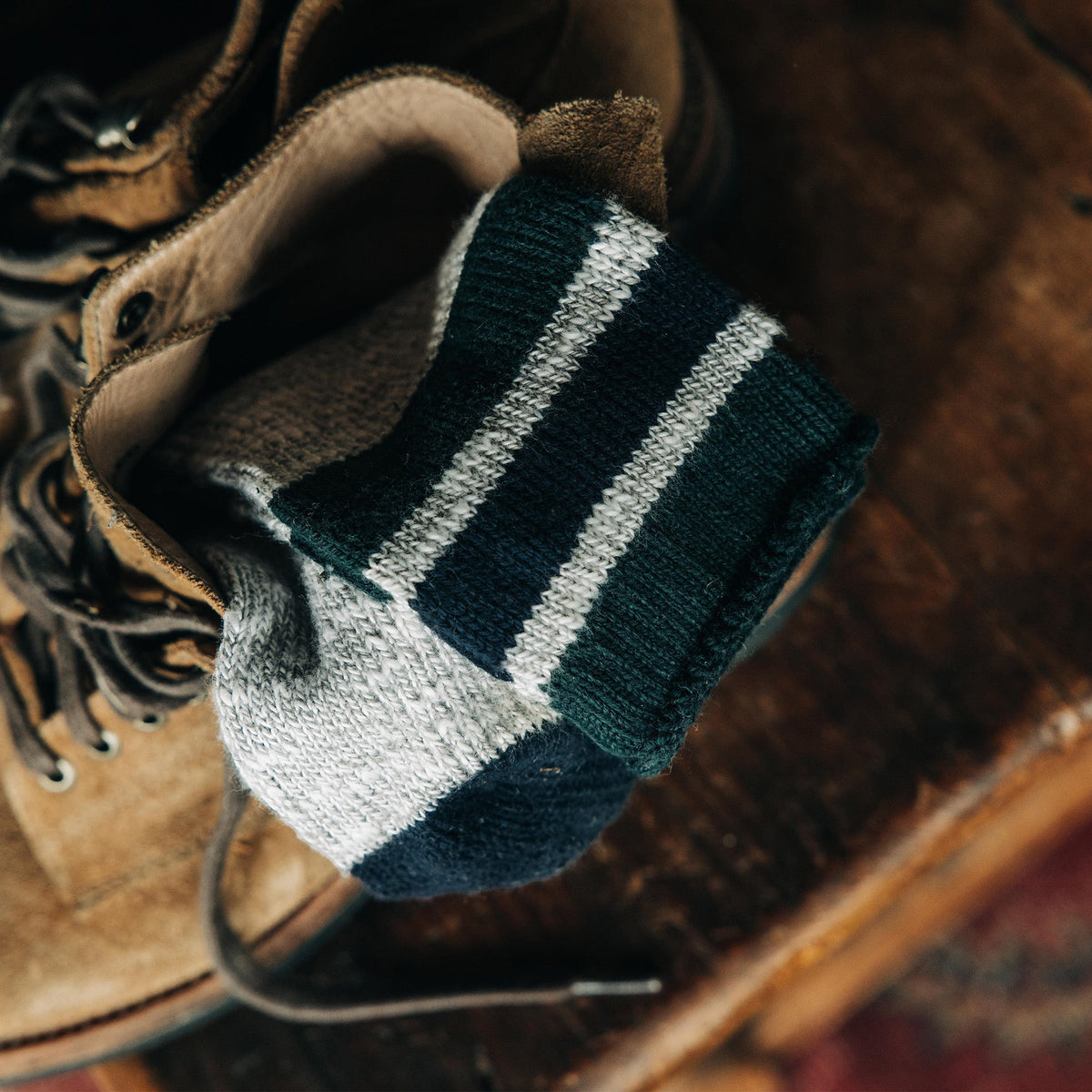 The Camp Sock in Heather Grey