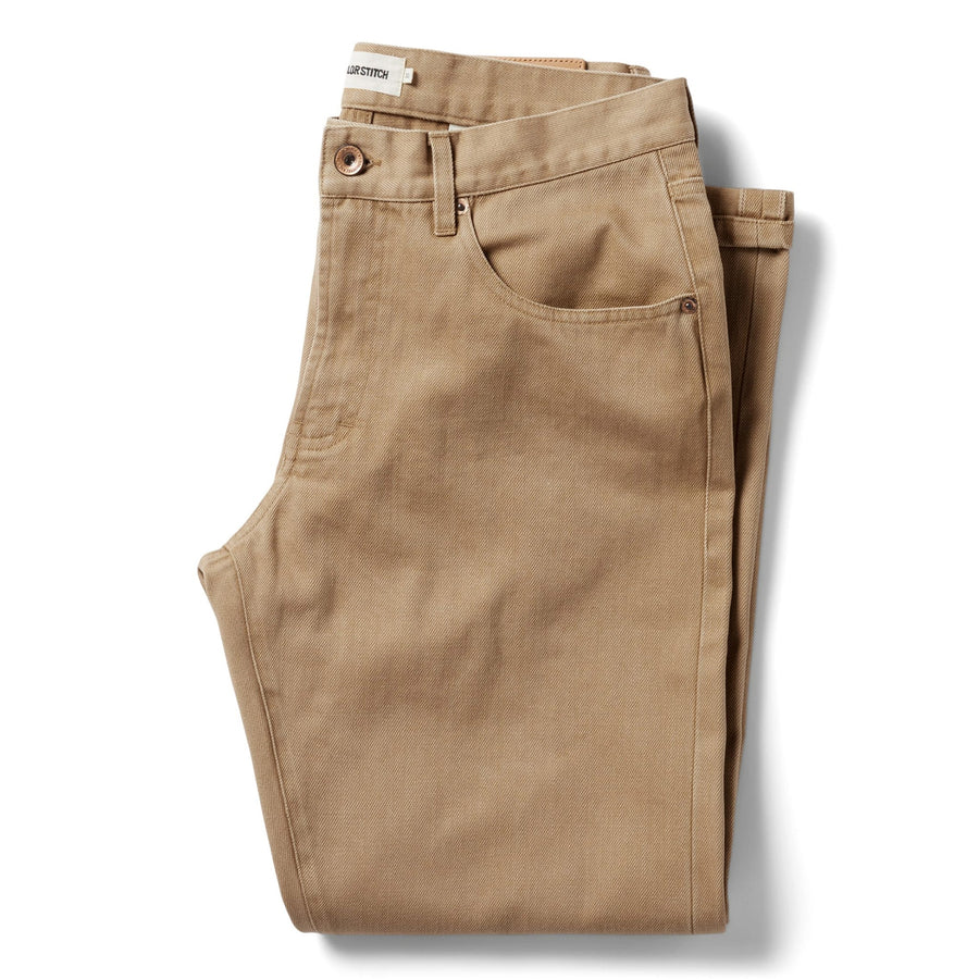 The Democratic All Day Pant in Washed Tobacco Selvage